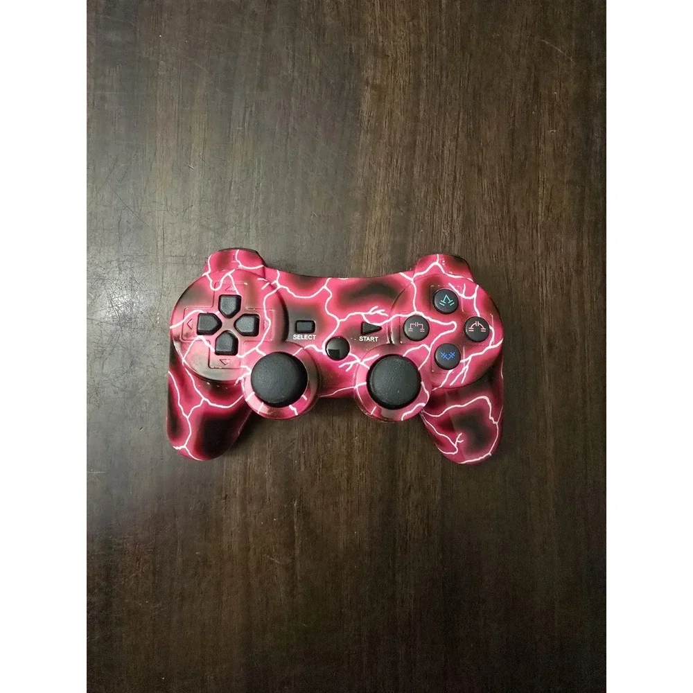 Sony Playstation 3 PS3 Lightning Bolt Wireless Controller Red